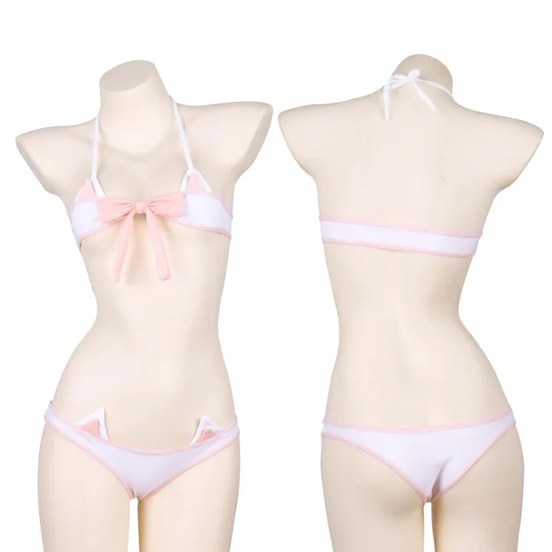 Lolita Anime Pink Bow Mini Bik - Bandage recension och pris