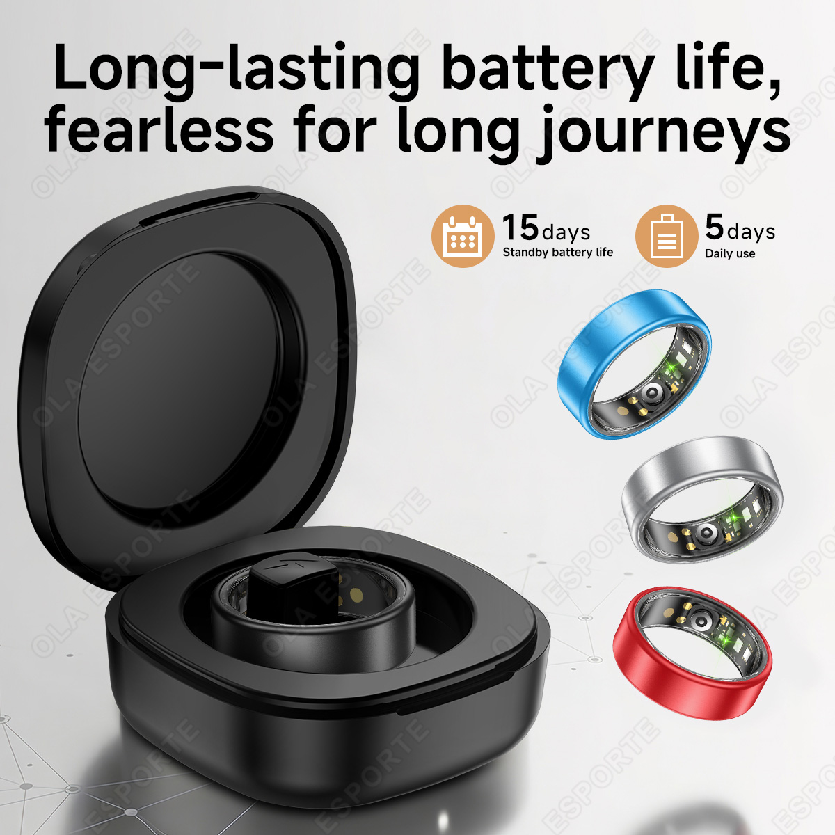 New Smart Ring with Case Heart - Blood Pressure Monitor recension och pris