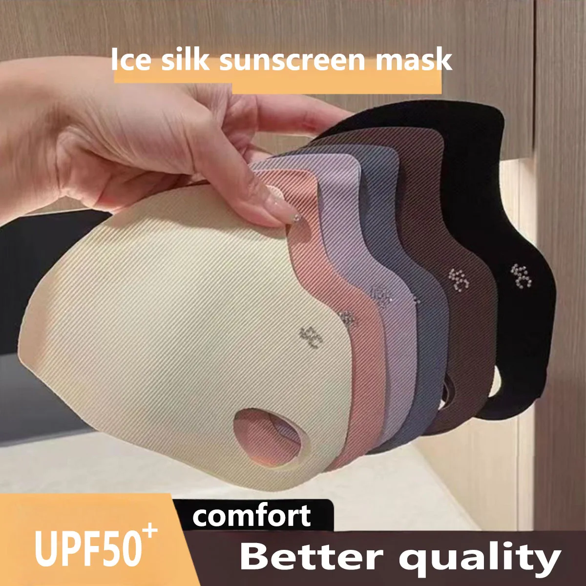 5 Color Threaded Ice Silk Mask - Surgical Mask recension och pris