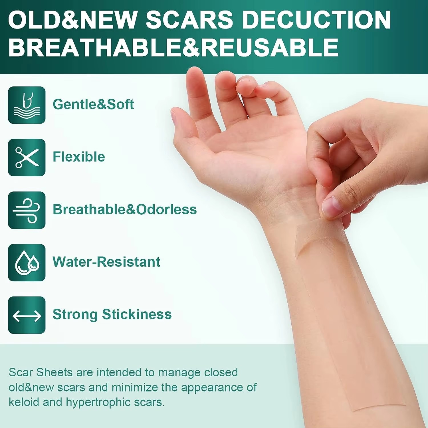 50/100/150cm Silicone Gel Scar - Medical Tape recension och pris