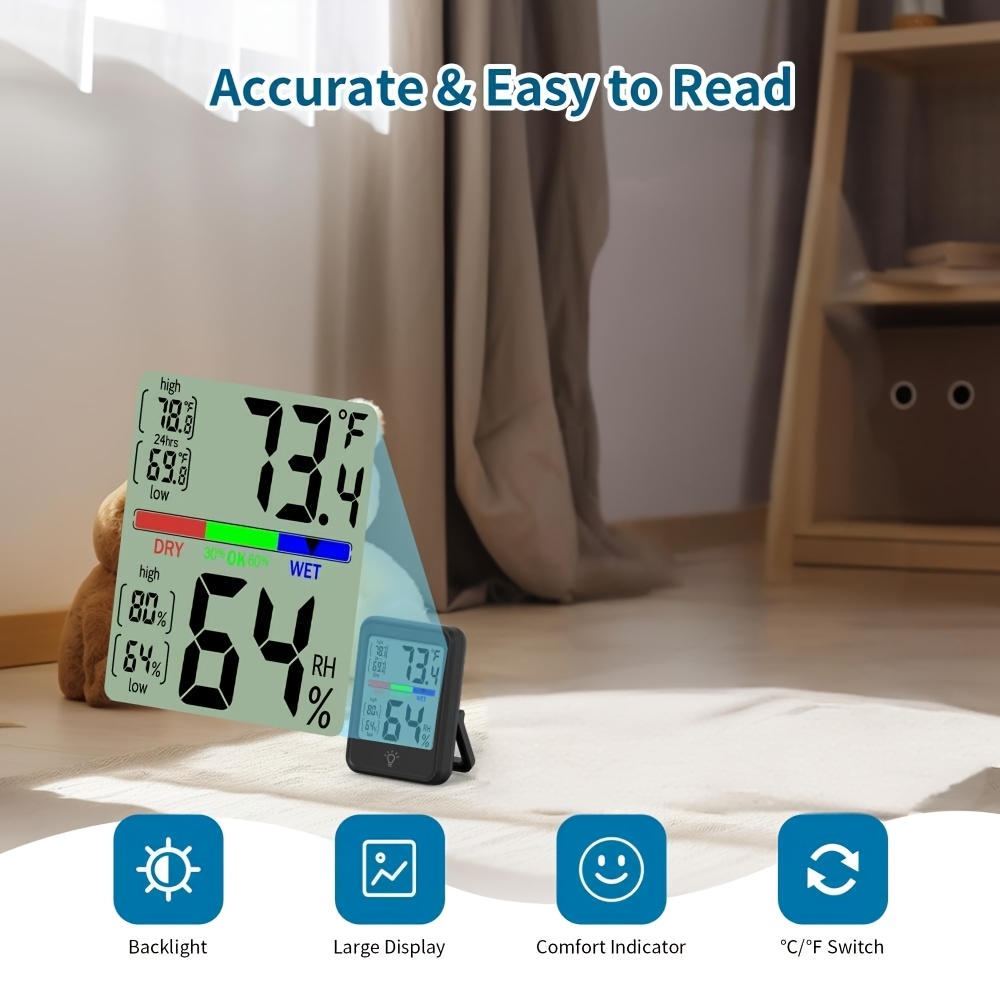 1pc Digital Thermometer Hygrom - Thermometer Digital recension och pris