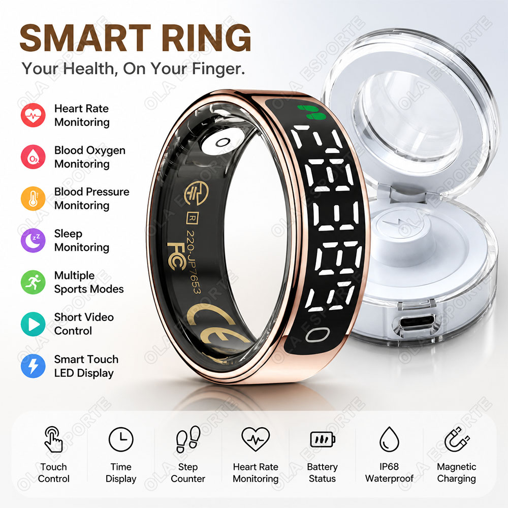 Smart Ring with Charging Case  - Blood Pressure Monitor recension och pris