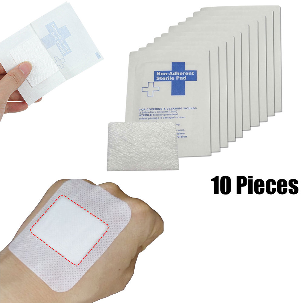 10Pieces 5*7.5cm 100% Cotton W - First Aid Kit recension och pris